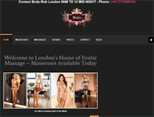 Tablet Screenshot of bodyrub-london.com